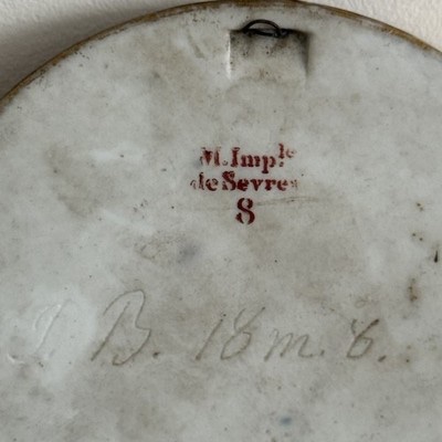 Napoleon I Bust Medallion, Made Of Biscuit Porcelain, Imperial Porcelain Manufactory Of Sèvres-photo-7
