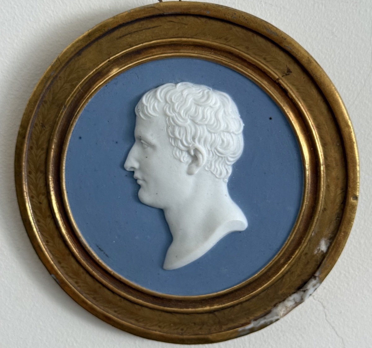 Napoleon I Bust Medallion, Made Of Biscuit Porcelain, Imperial Porcelain Manufactory Of Sèvres