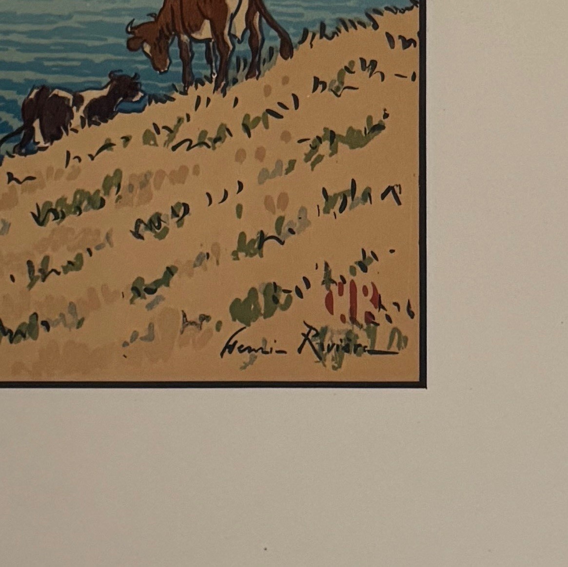 Lithograph By Henri Rivière Le Trieux In Kermarie-photo-2