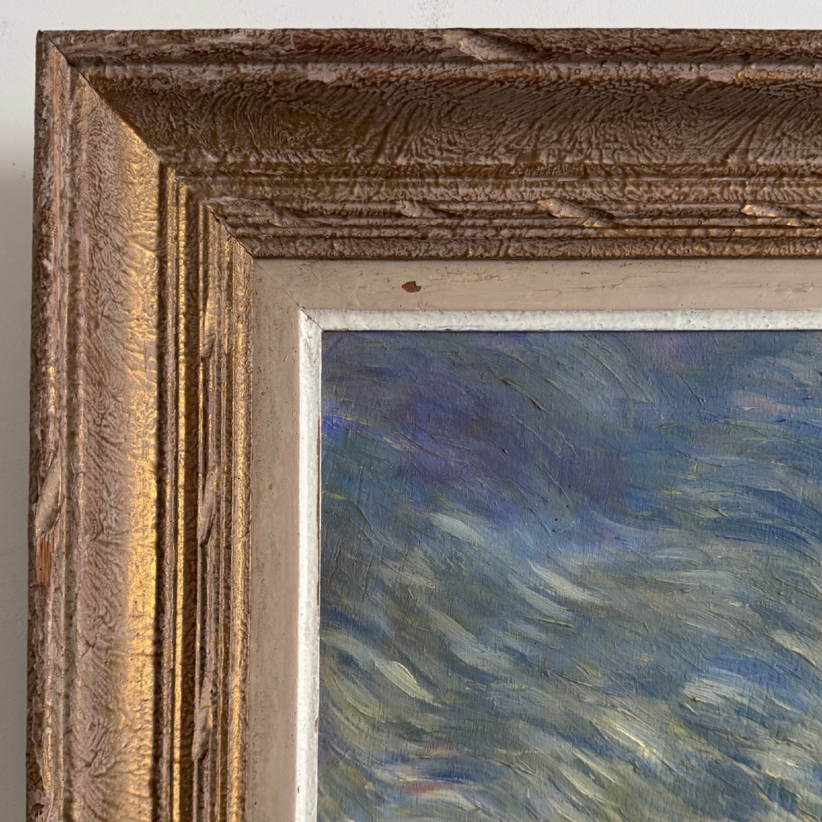Oil On Canvas, *gulf Of Morbihan* By Franck Le Leach, 1953 -photo-4