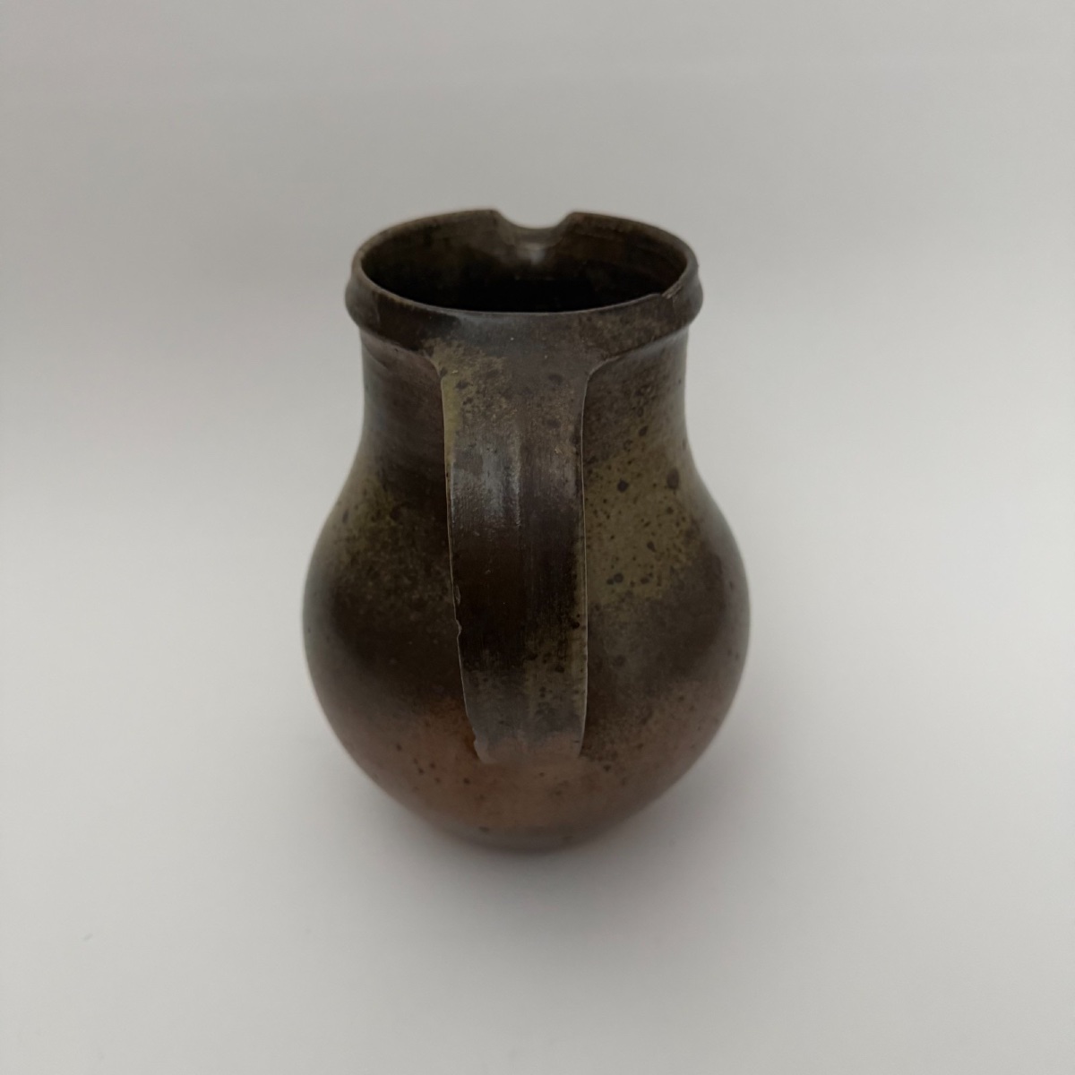 Stoneware Pitcher Signed By Robert Deblander-photo-1