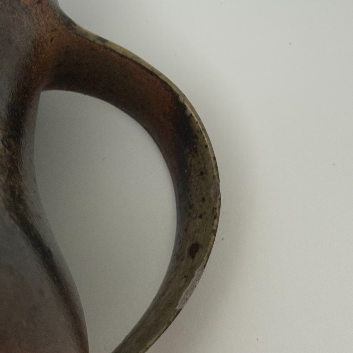 Stoneware Pitcher Signed By Robert Deblander-photo-4