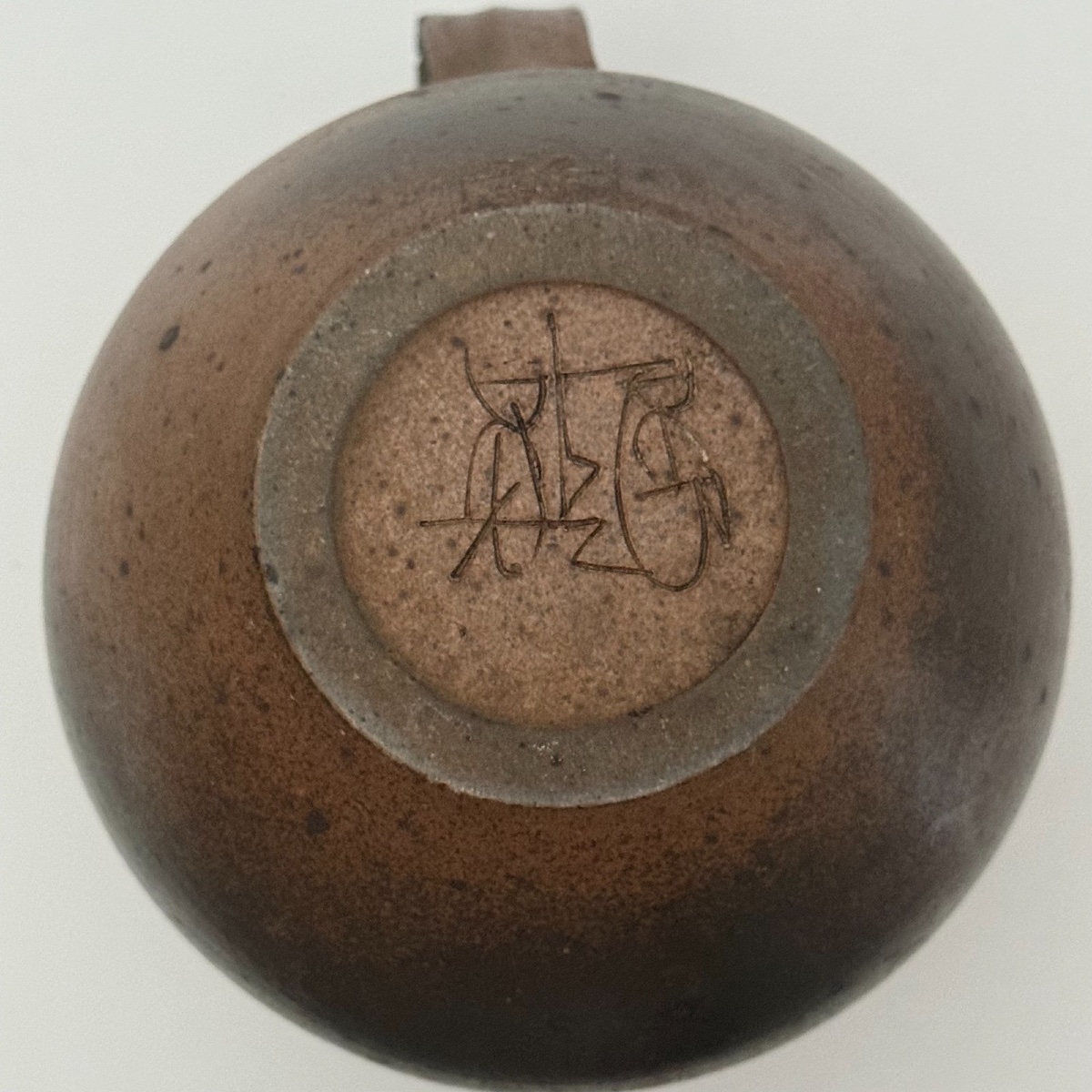 Stoneware Pitcher Signed By Robert Deblander-photo-7