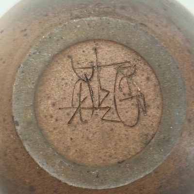 Stoneware Pitcher Signed By Robert Deblander-photo-8