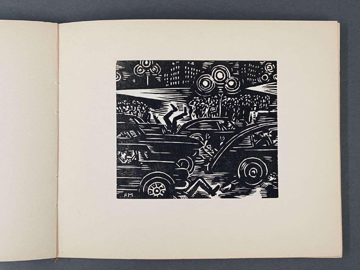 Route des Hommes Soixante Bois Gravés par Frans Masereel 1964 n°44 Zurich-photo-3