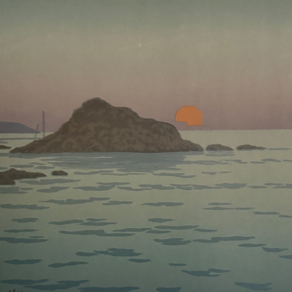 Lithograph By Henri Rivière, *la Féérie Des Heures*—*the Setting Sun* -photo-4