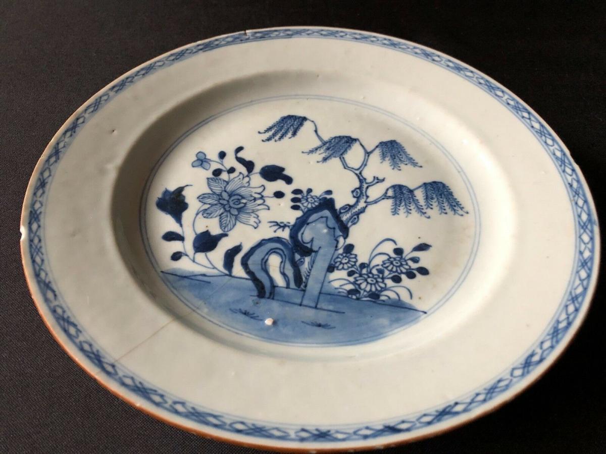 Porcelain Plate Decor Floral Blue And White China 18th-photo-8