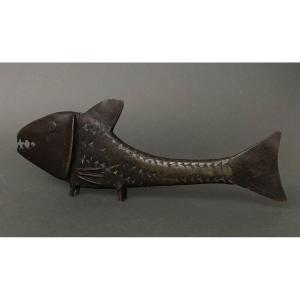 Japanese Bronze Sculpture Representing A Twentieth Fish Carp