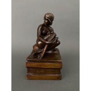 Art Deco Bronze Sculpture Egidio Pozzi Garni Frères éditeurs