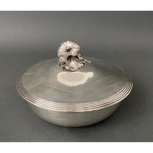 Christofle Homemade Vegetable Soup Tureen In Silver Metal