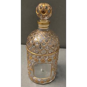 Guerlain Paris Engraved Bees Model Perfume Glass Bottle