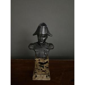 Regulate Bust Of Napoleon 19th Century On Marble Base