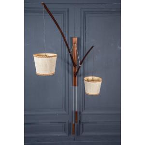 Applique murale lampe à contrepoids Ruprecht Skrip Skrip Leuchten 2 bras