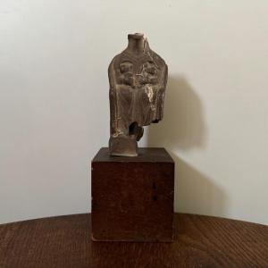Antique Bust By Ch. Filleul, Patinated Workshop Plaster, 20th Century