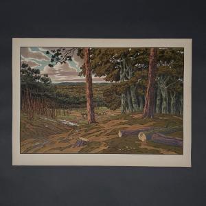 Lithograph By Henri Rivière Aspects Of Nature - The Forest