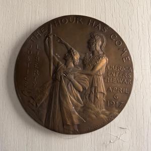 Matrice médaille par Anie Mouroux The Hour has Come Justice Liberty 1917