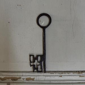 High Period Wrought Iron Key, A Curiosity 
