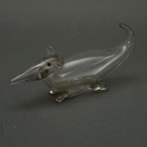 18th-century Blown Glass Mouse With Dropper 