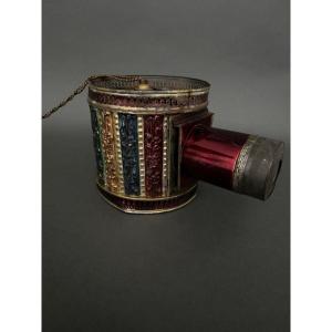 19th-century Lithographed Tinplate Magic Lantern
