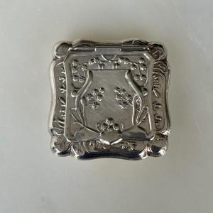 Art Nouveau Silver Box, Circa 1900, Decorated With Plants 