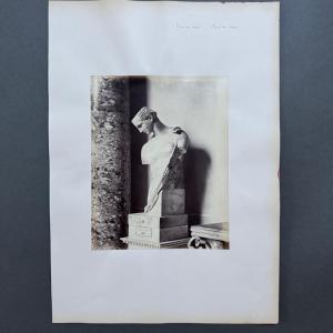 Photo albumine représentant Psyché de Capoue Musée de Naples XIXe 