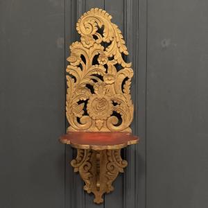 19th Century Carved Gilt Wood Ottoman Shelf
