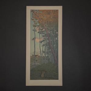 Lithograph By Henri Rivière La Féérie Des Heures - Les Derniers Rayons
