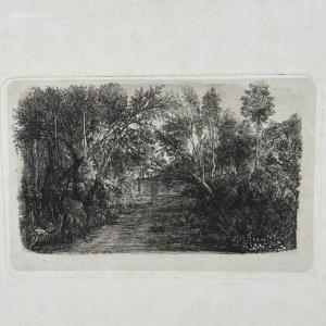 Antique Etching By Rodolphe Bresdin,