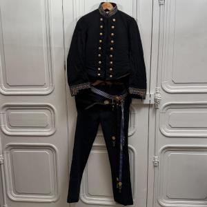 Third Republic Naval Officer's Uniform: Jacket, Pants, Vest, Belt 
