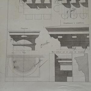 Architectural Drawing, école Centrale Des Arts Et Manufacture, J. Roche