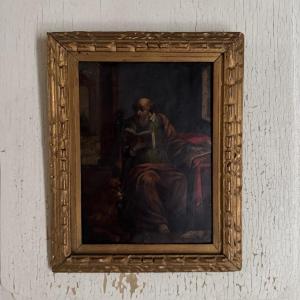17th-century Oil On Copper Depicting Saint Jerome