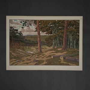Lithograph By Henri Rivière, *aspects Of Nature*—*the Forest* 