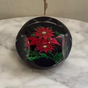 Sulfure ou presse-papier cristal Saint-Louis à facettes SL 1970