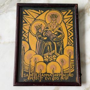 Suzanne Creston Santez Anna, 1928, Woodcut, Seiz Breur, Brittany