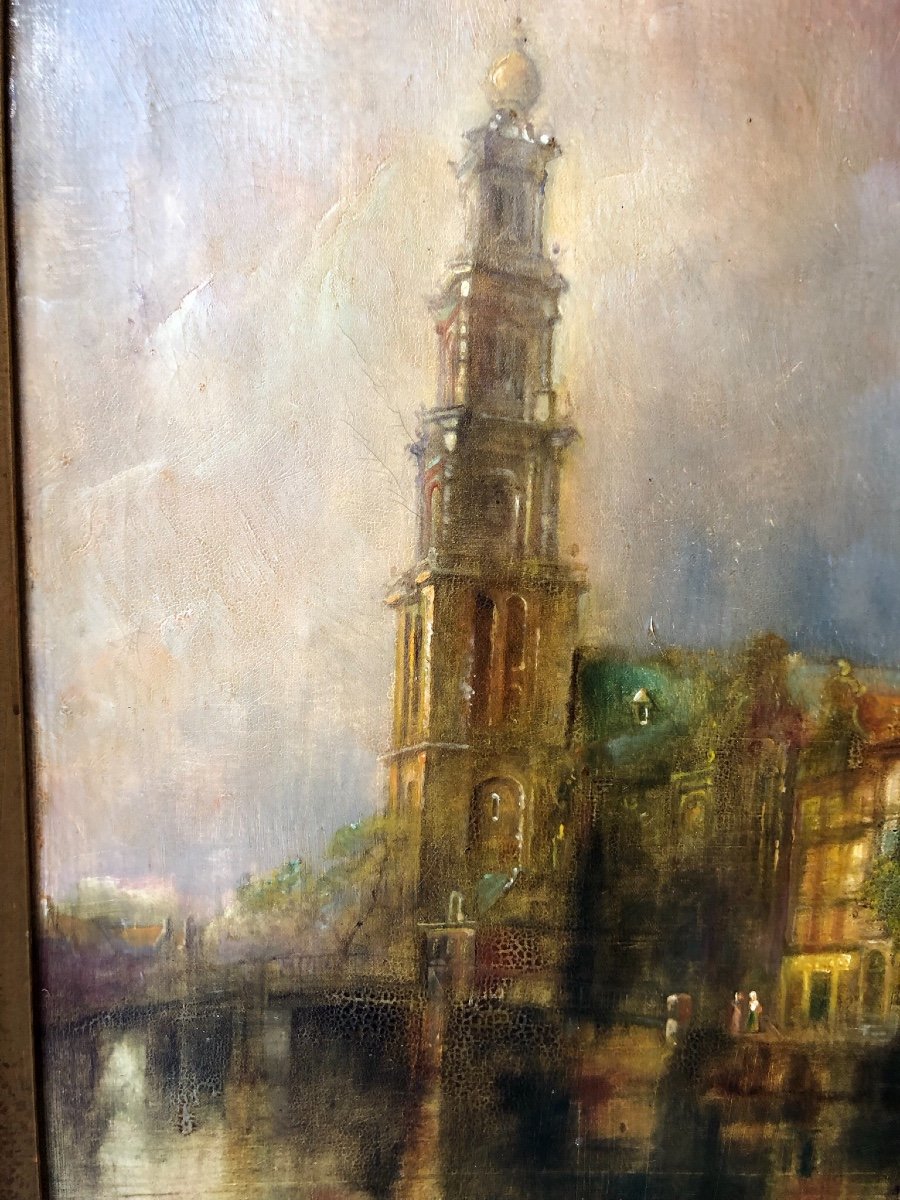 Tableau Vue D’ Amsterdam -photo-4