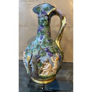 Pichet porcelaine Capodimonte
