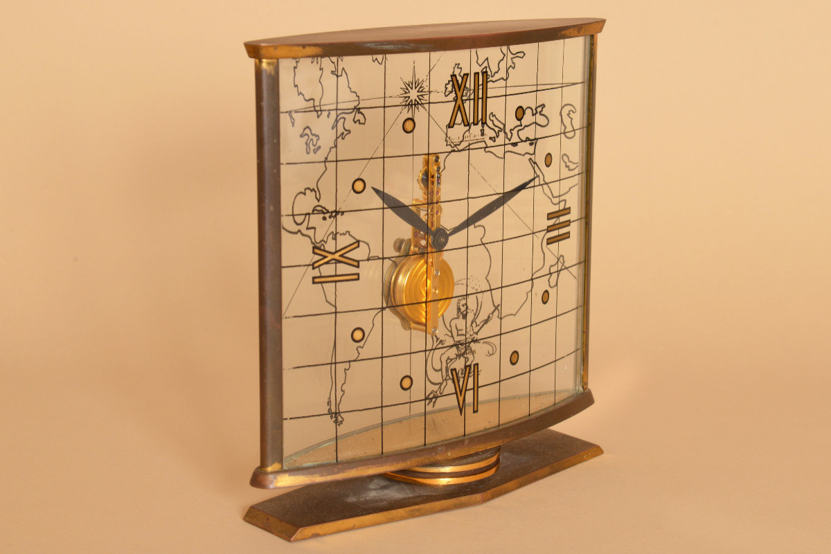 World Map And Neptune Clock By Hermès & Jaeger-lecoultre -photo-1