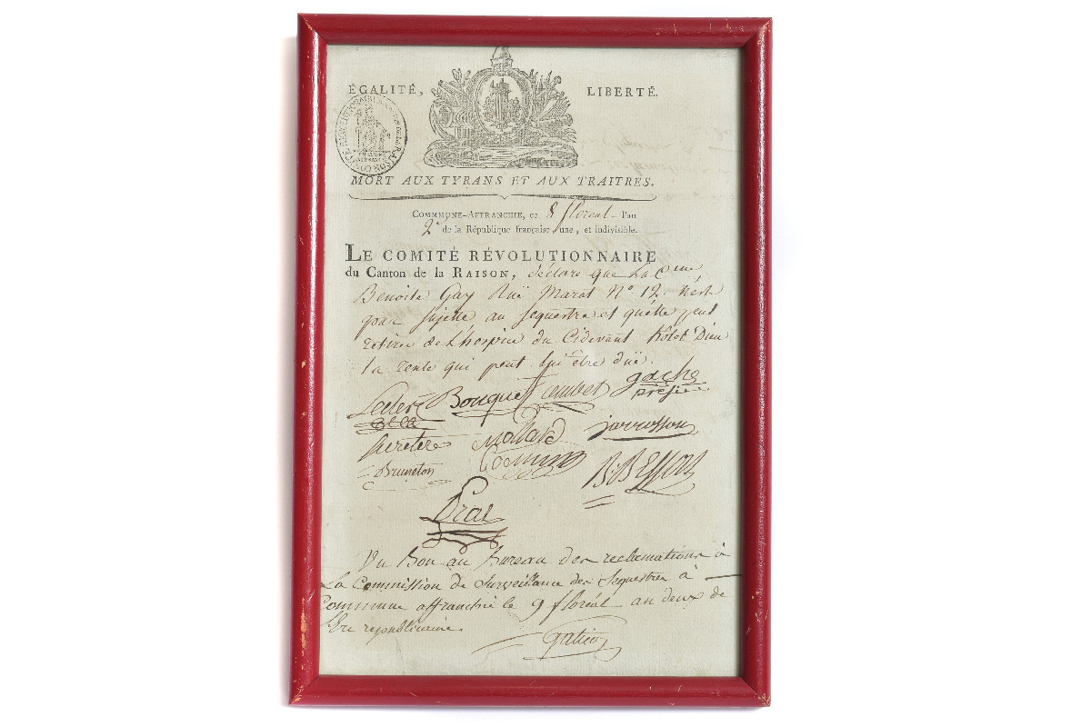 Document d’un comité révolutionnaire