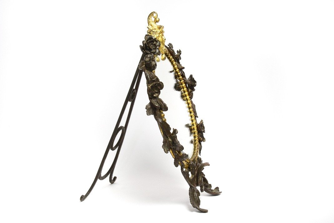 Miroir en bronze art nouveau-photo-4