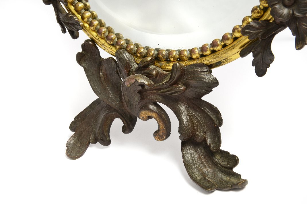 Miroir en bronze art nouveau-photo-2