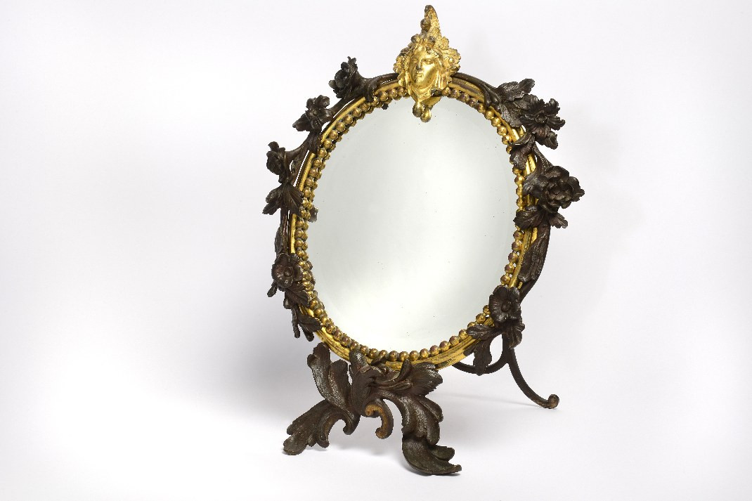 Miroir en bronze art nouveau