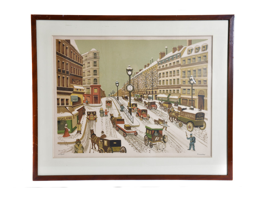 Lithograph Signed Duranton