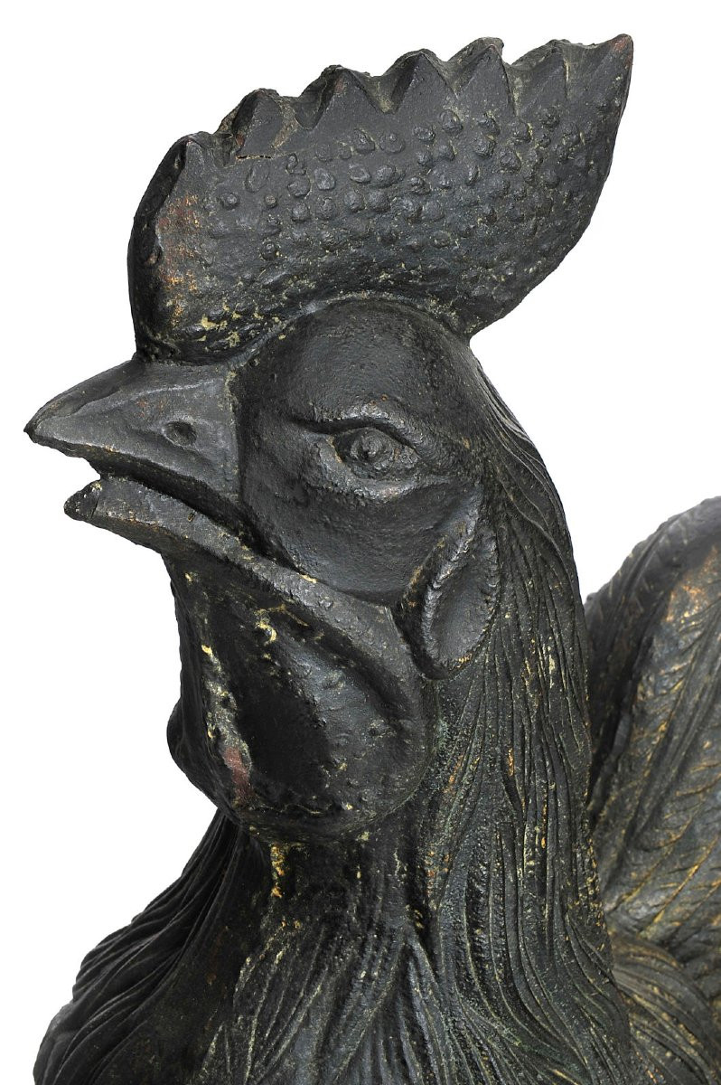 Grand coq en fonte-photo-2
