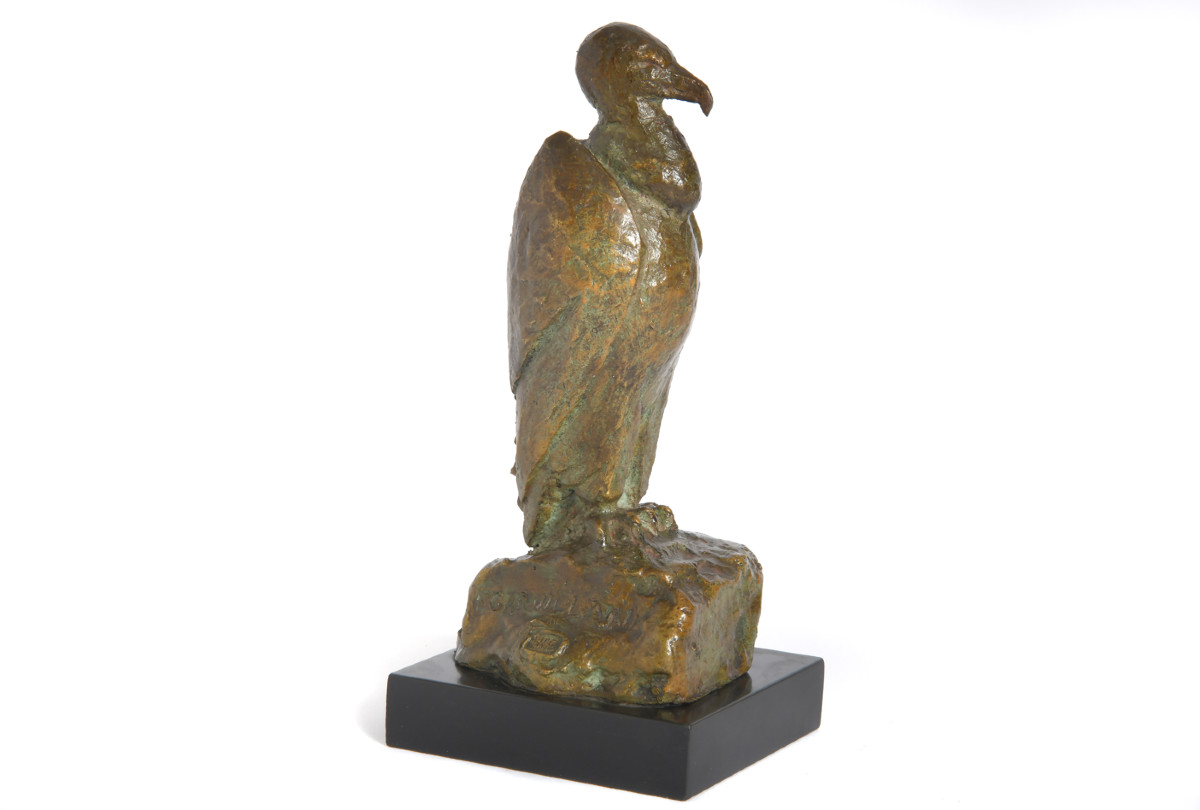 Rarissime bronze représentant un vautour