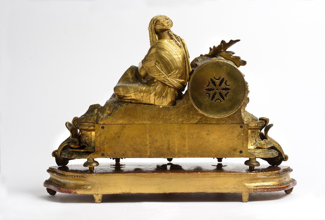 Pendule en bronze doré-photo-4