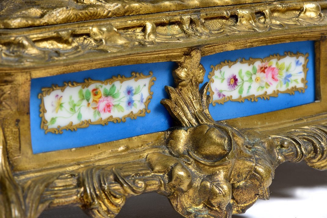 Pendule en bronze doré-photo-2