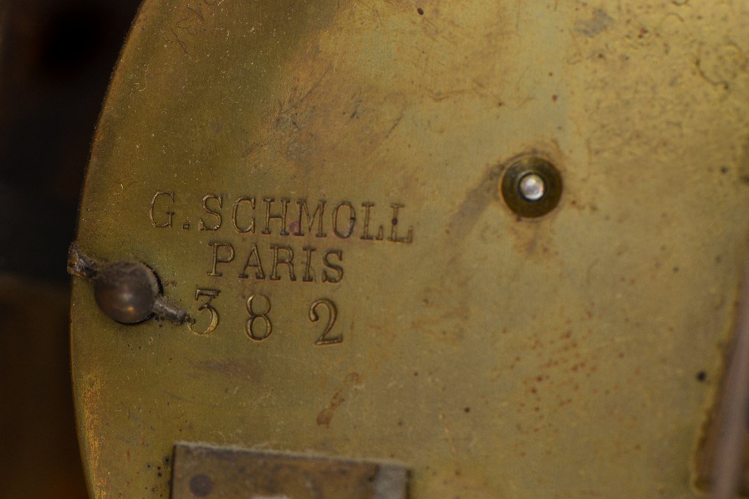 Pendule en bronze doré-photo-4