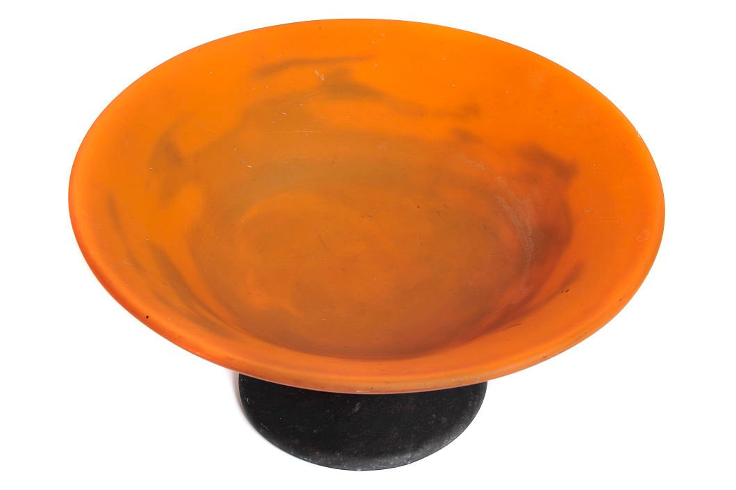 Coupe en pâte de verre signé Muller-photo-2