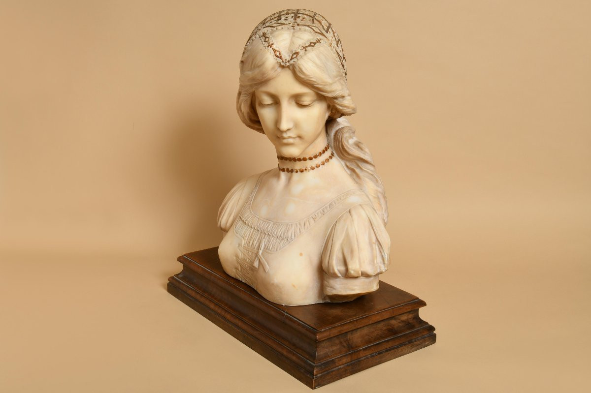 Alabaster Bust Of Pietro Bazzanti-photo-1