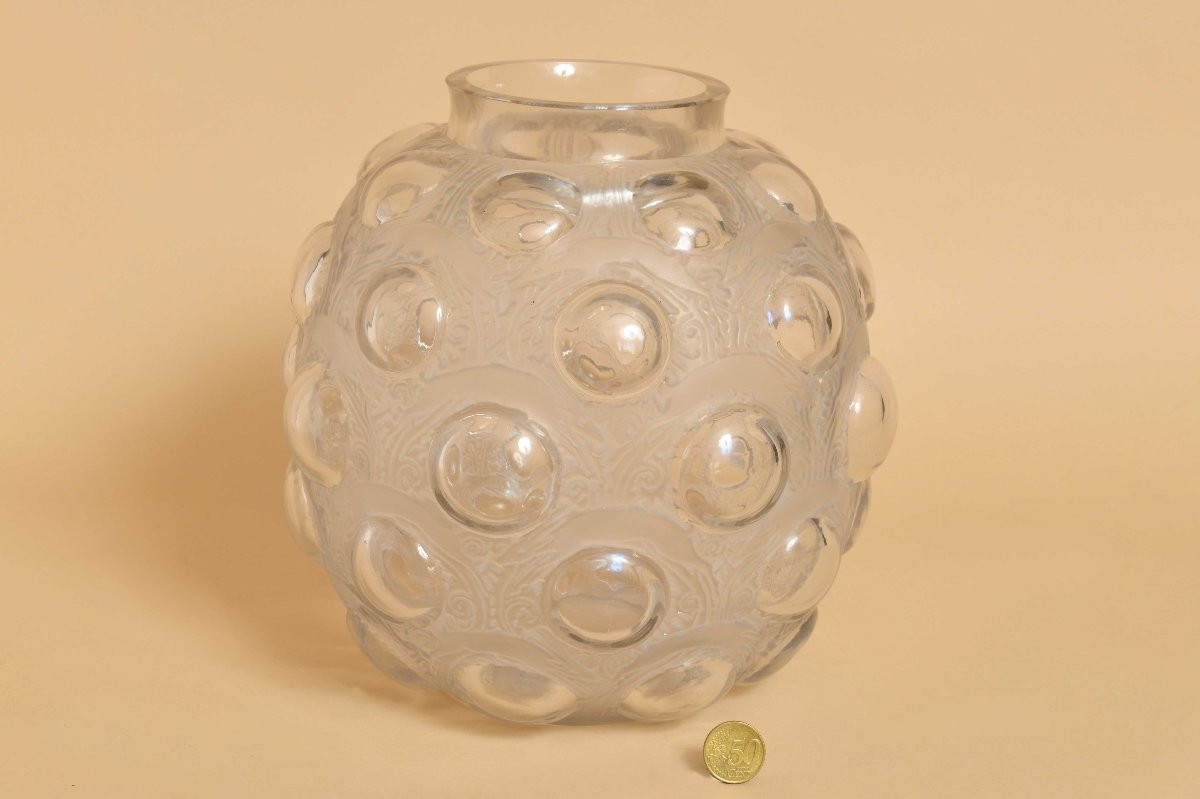 Vase modèle Antilopes signé R. Lalique-photo-2